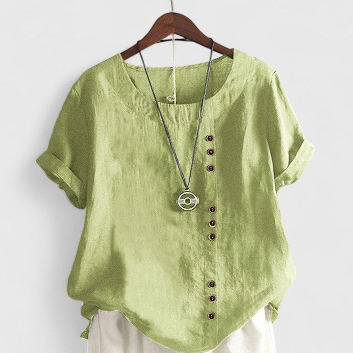 Cornelia - Bequeme Bluse mit kurzen Ärmeln