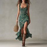 Amalie - Maxikleid im Retro-Boho-Stil