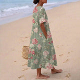 Kerstin - Retro Blumenkleid Midi
