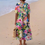 Kordula - Aquarell-Blumenkleid