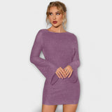 Hedda - Glitzerkleid mit offenem Rücken
