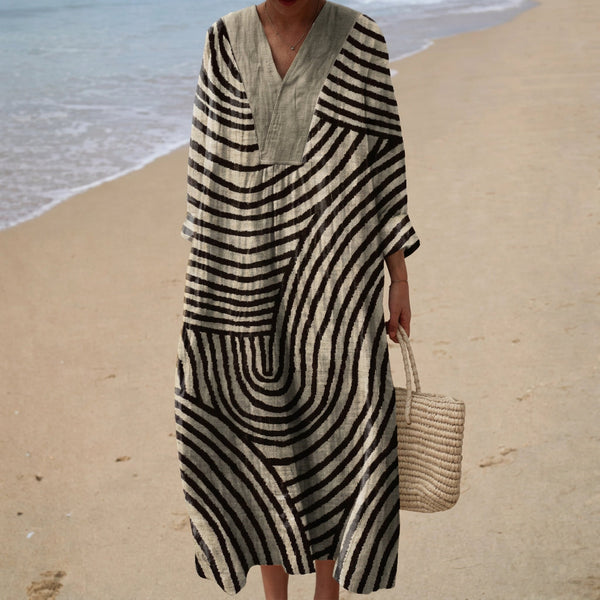 Agnes - Flatterndes Bedrucktes Sommerkleid