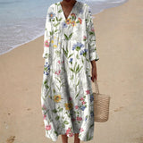 Birgit - Flatterndes Sommerkleid mit Druck