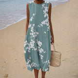 Anna - Flattering Gedrucktes Sommerkleid
