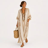 Kunigunde - Kaftan Beige Ethnisch