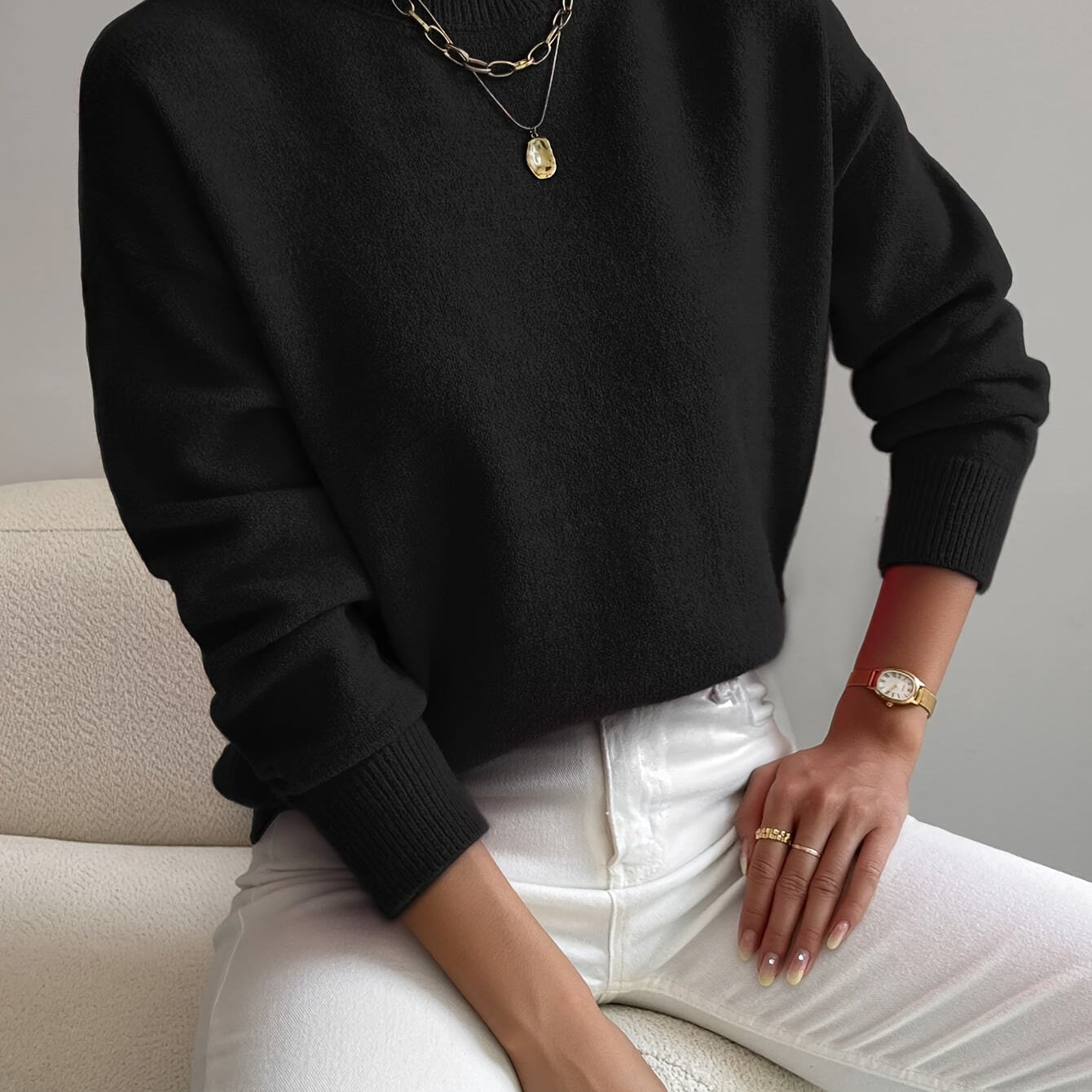 Genoveva - Eleganter und Warmer Pullover