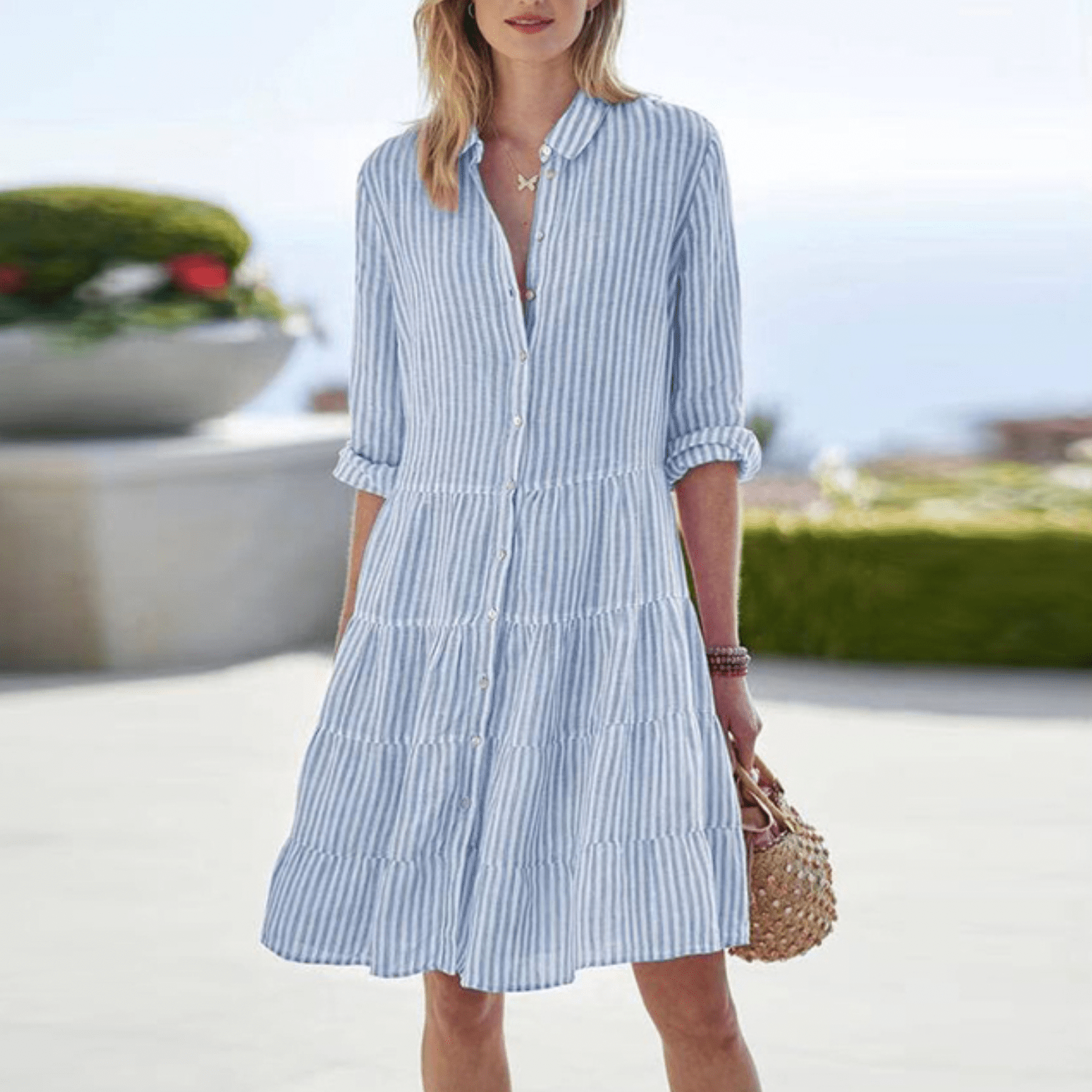 Hanna - Gestreiftes Sommerkleid