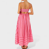 Lore - Lange gestreifte Robe