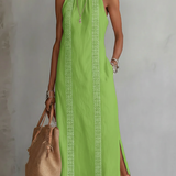 Emma - Midi Kleid aus strukturiertem Leinen