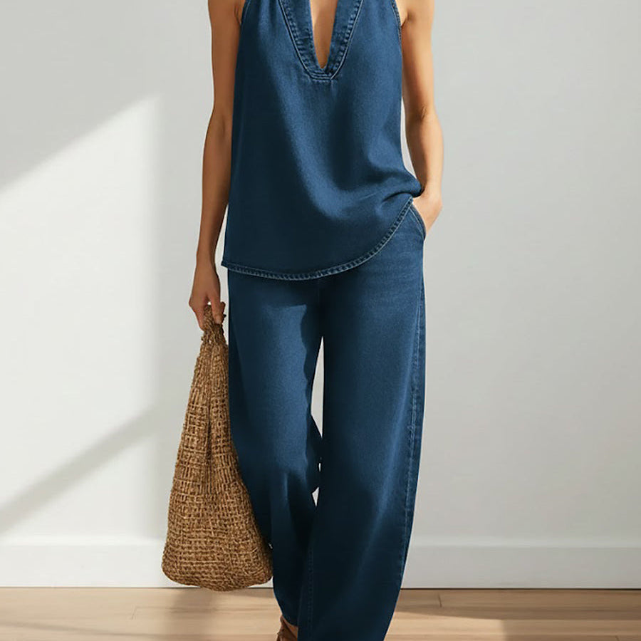Frauke - Zweiteiliges Denim-Ensemble