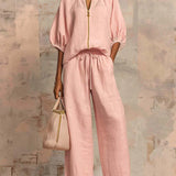 Dagmar - Zweiteiliges Set: Legere Bluse und weit geschnittene Hose
