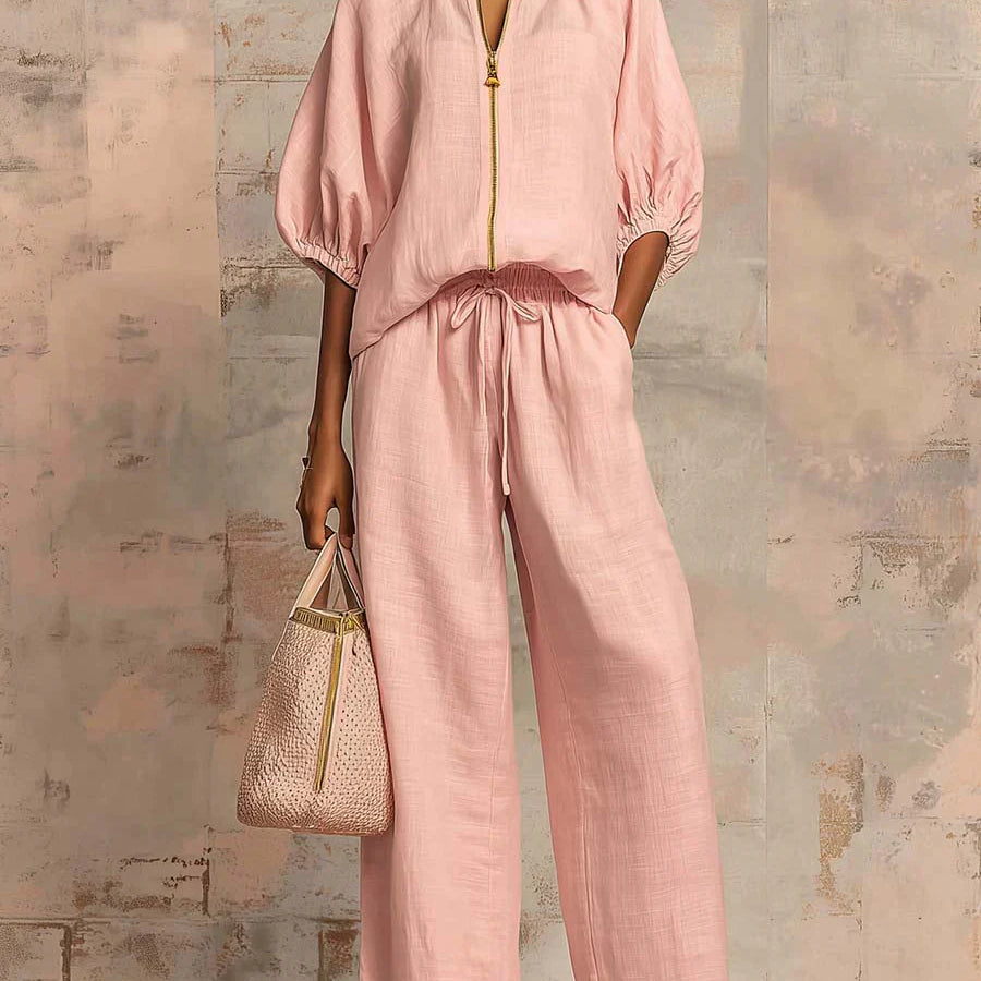 Dagmar - Zweiteiliges Set: Legere Bluse und weit geschnittene Hose