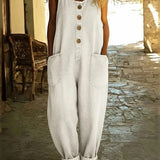 Gerda - Vintage-Washed Denim Overall