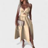 Carola - Midi-Kleid mit Öffnung