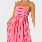 Lore - Lange gestreifte Robe