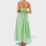 Lore - Lange gestreifte Robe