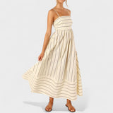 Lore - Lange gestreifte Robe