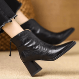 Sieglinde - Luxuriöse Stiefeletten mit mittelhohem Absatz