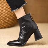 Sieglinde - Luxuriöse Stiefeletten mit mittelhohem Absatz