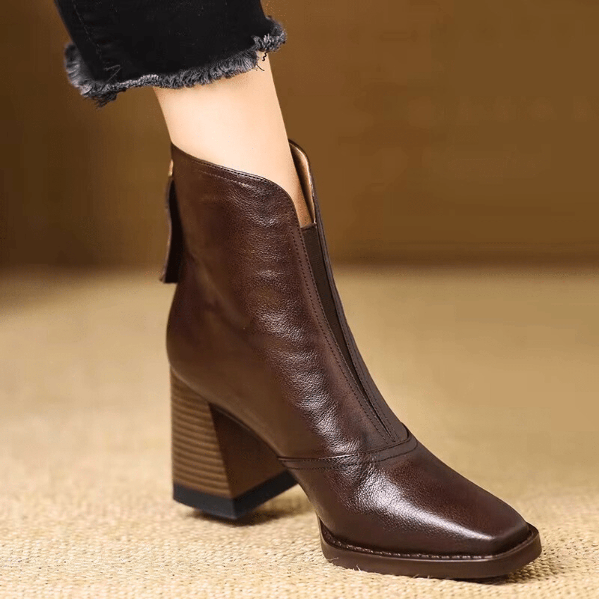 Sieglinde - Luxuriöse Stiefeletten mit mittelhohem Absatz