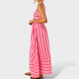 Lore - Lange gestreifte Robe