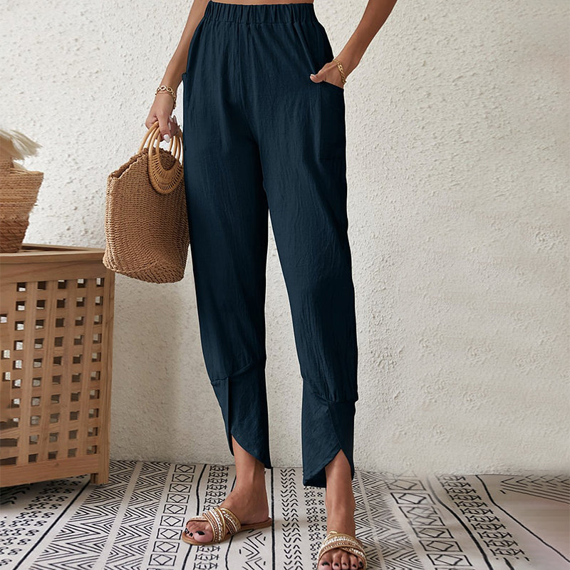 Christa - Hose mit Schlitzsaum